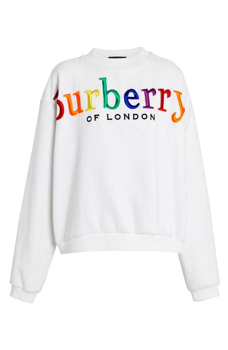 Burberry Archive Logo Terry Sweatshirt, Alternate, color, 
