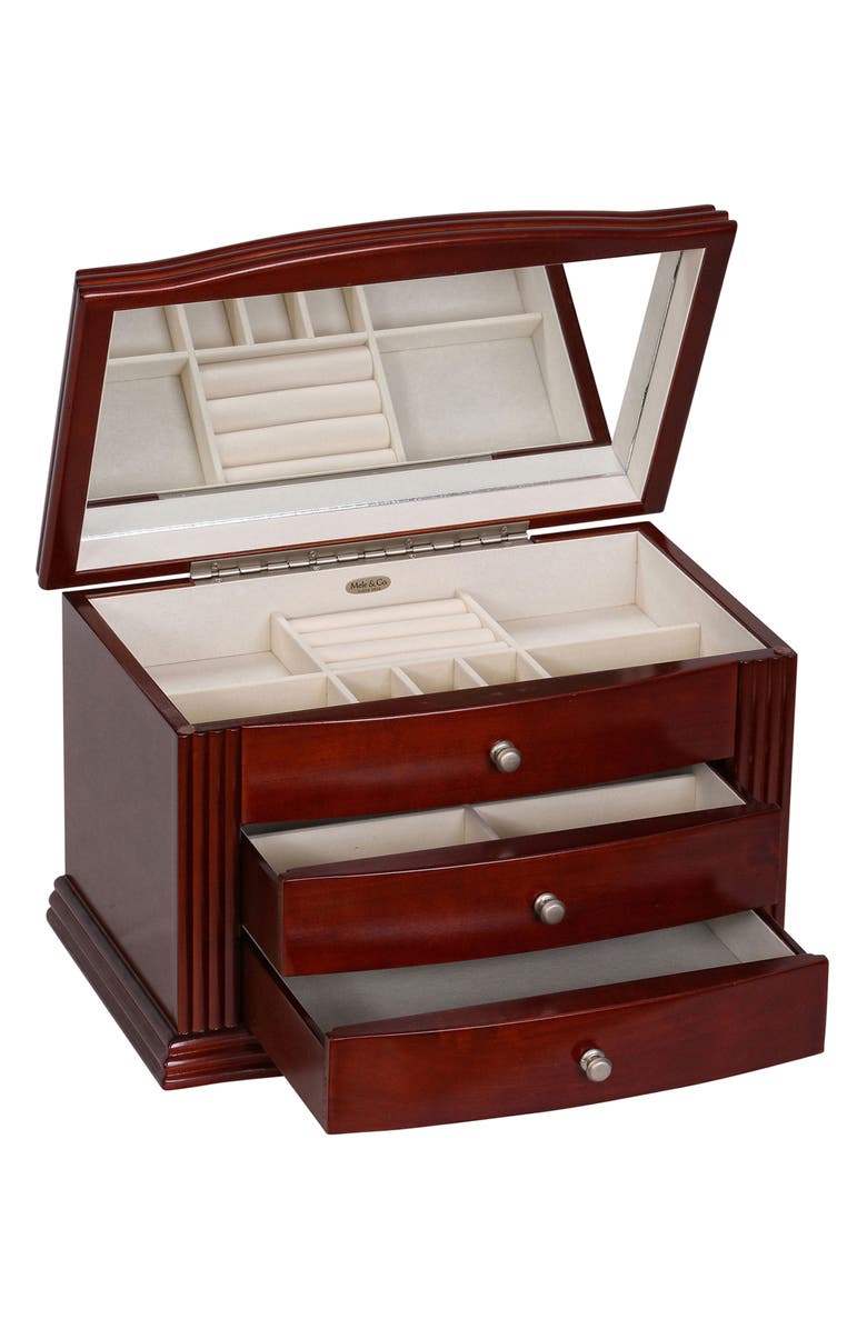 Mele and Co Mele & Co. Georgia Wooden Jewelry Box, Alternate, color,