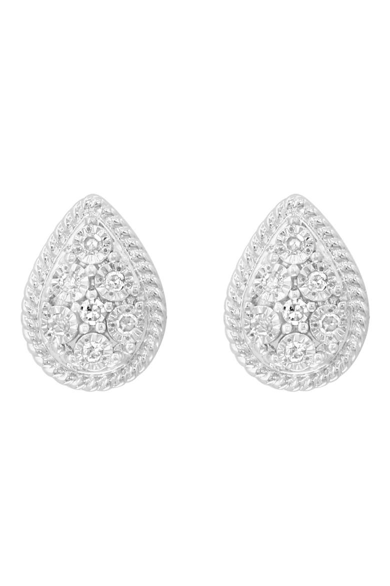 Diamond Earrings, Alternate, color, SILVER/ DIAMOND