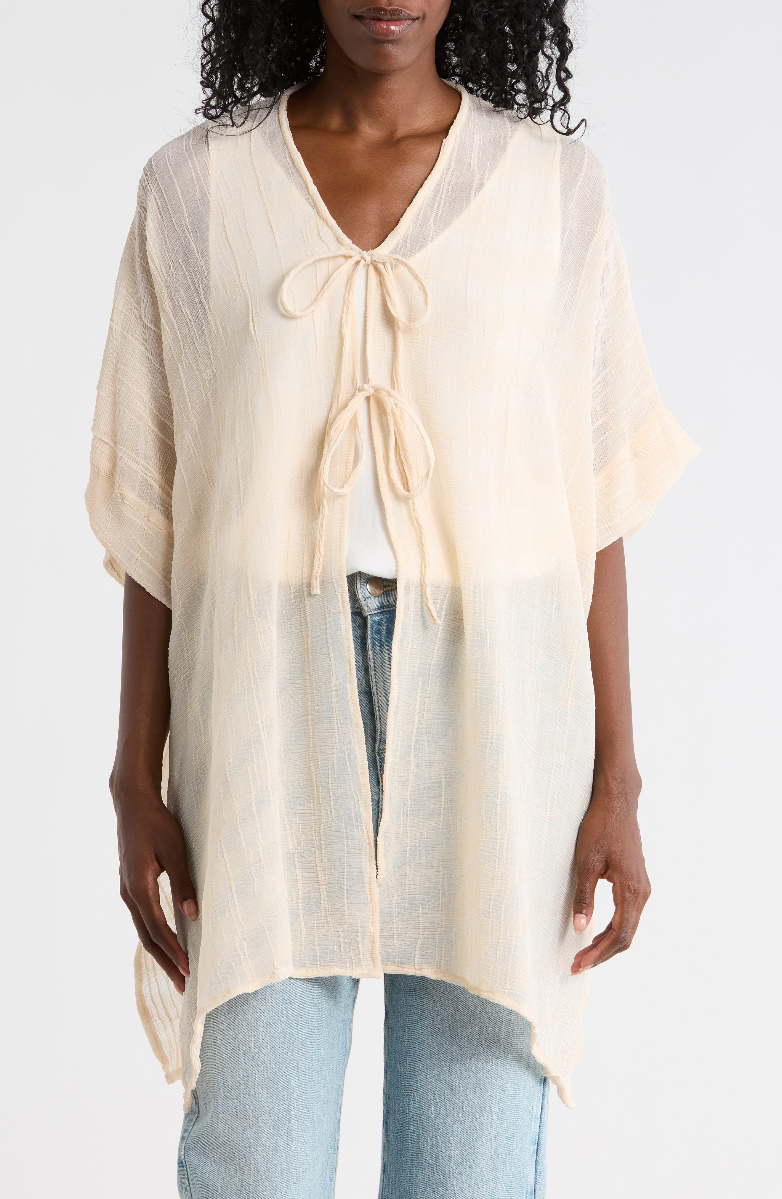 Vince Camuto Crinkle Textured Topper