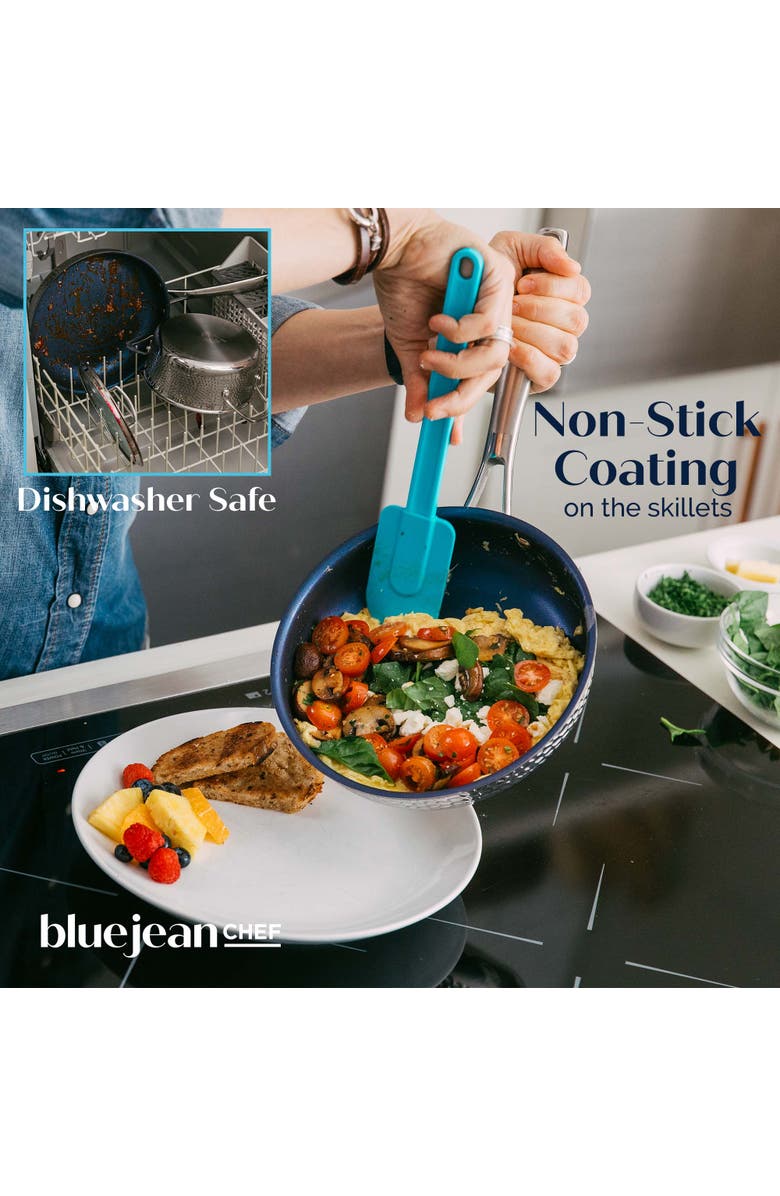 Blue Jean Chef 6-Piece Stainless Steel Cookware Set, Alternate, color, Silver