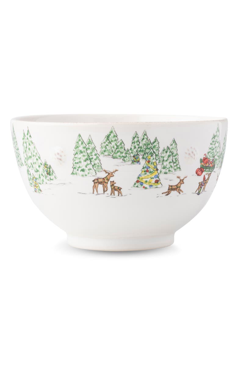 Juliska Berry & Thread North Pole Cereal/Ice Cream Bowl, Alternate, color, White Multi