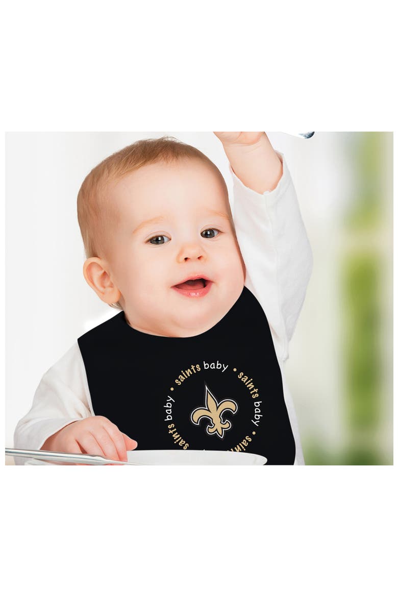 New Orleans Saints - Baby Bibs 2-Pack, Alternate, color, Black