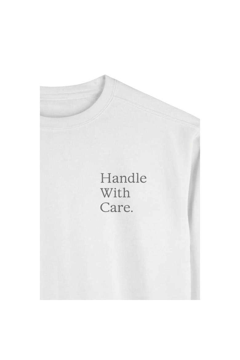 Handle With Care Sweatshirt, Alternate, color, White
