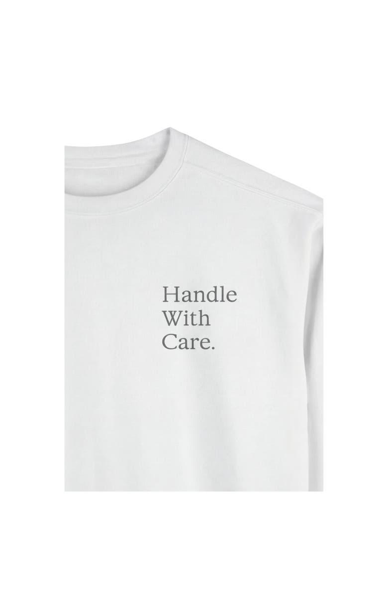 AKALIA Handle With Care Sweatshirt, Alternate, color, White