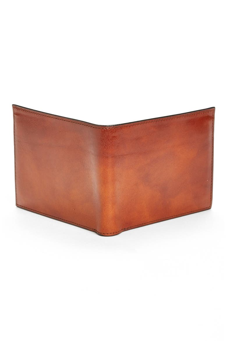 ID Flap Leather Wallet, Alternate, color, AMBER