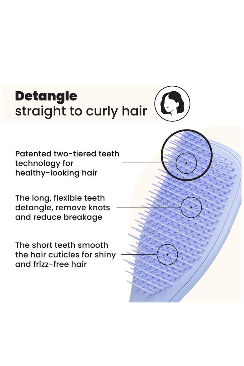 Ultimate Detangler Hairbrush - Straight to Wavy, Alternate, color, SWEET LAVENDER