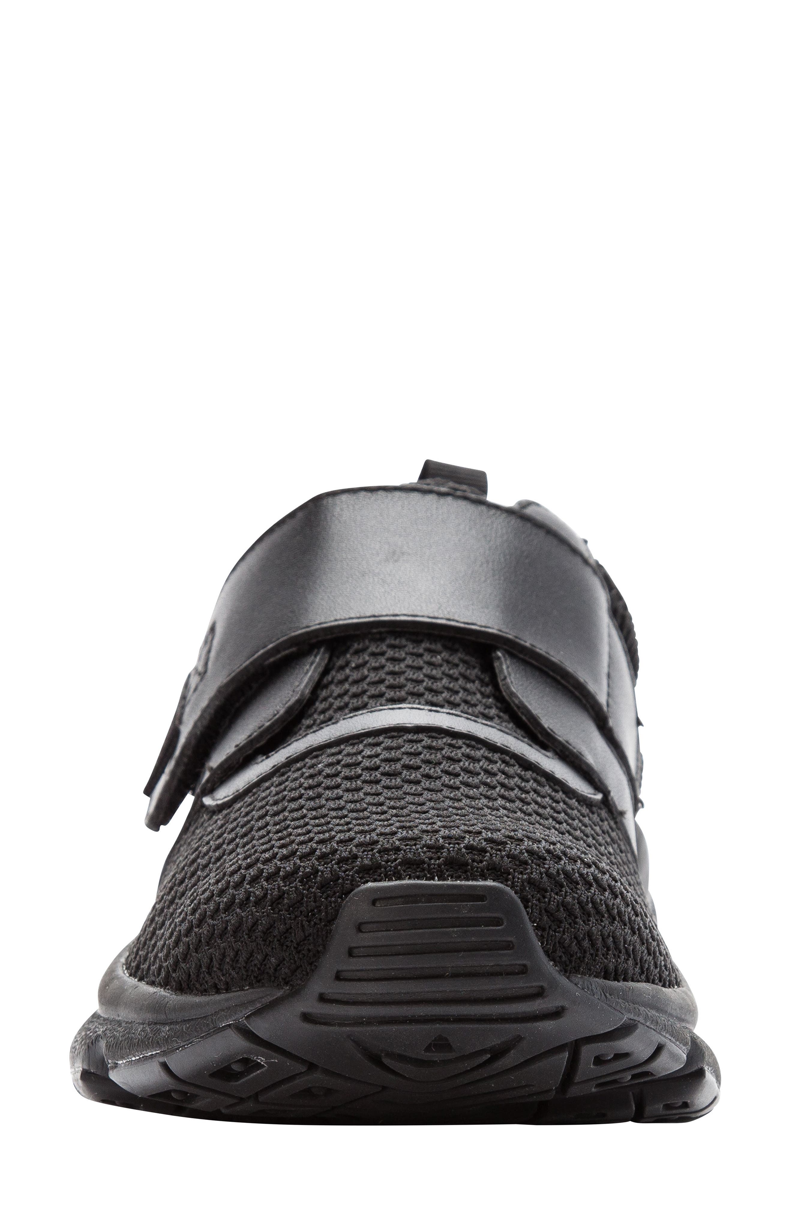 Propét Stability X Strap Sneaker, Alternate, color, Black Fabric