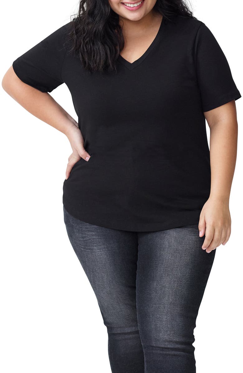 Universal Standard V Rex Tee, Main, color, 