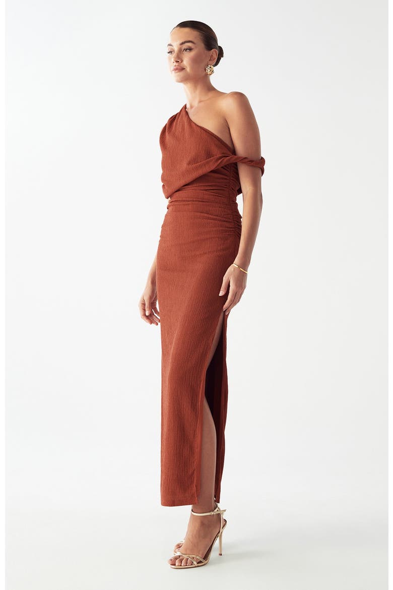 Crest Maxi Dress, Alternate, color, Copper