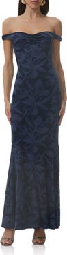 AFRM Morgan Floral Mesh Off the Shoulder Dress