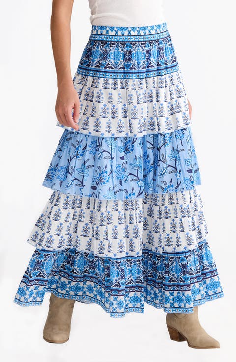 Ariel Tiered Maxi Skirt