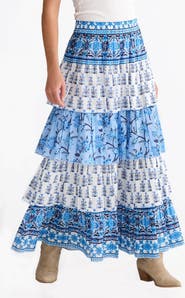 Talisman the Label Ariel Tiered Maxi Skirt