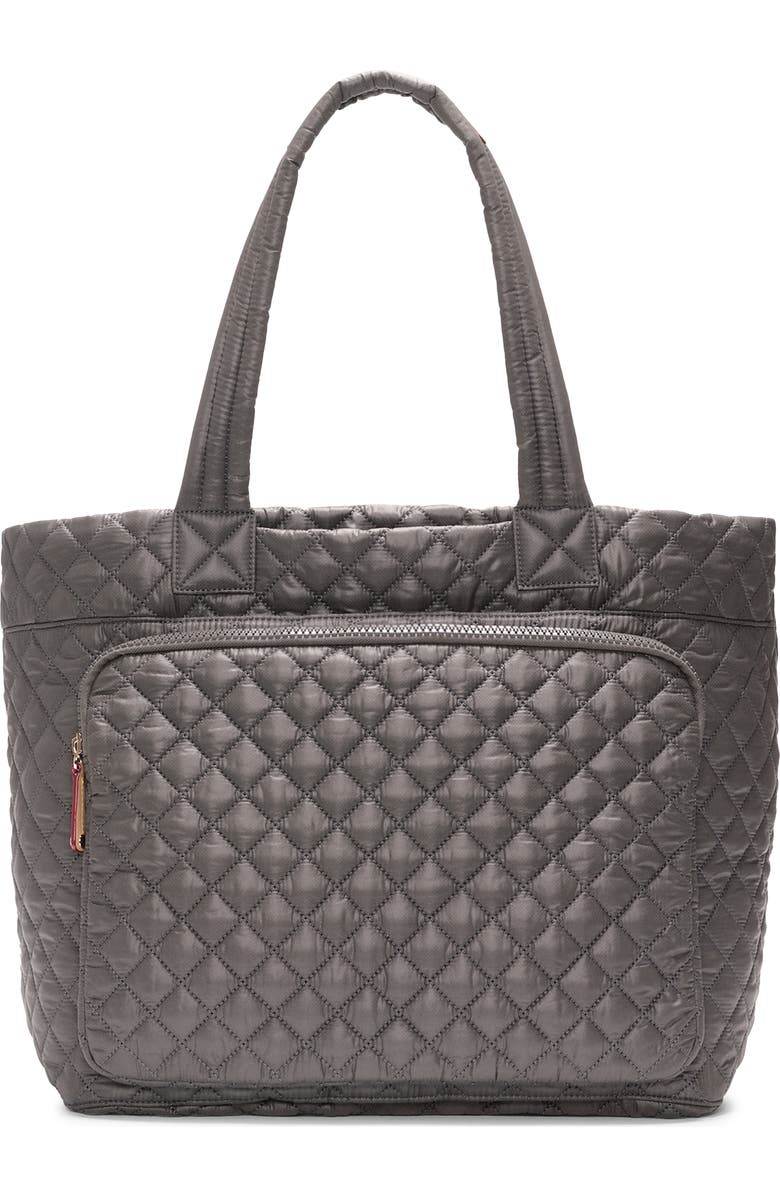 MZ Wallace Large Metro Quilted Nylon Travel Tote, Alternate, color, Magnet