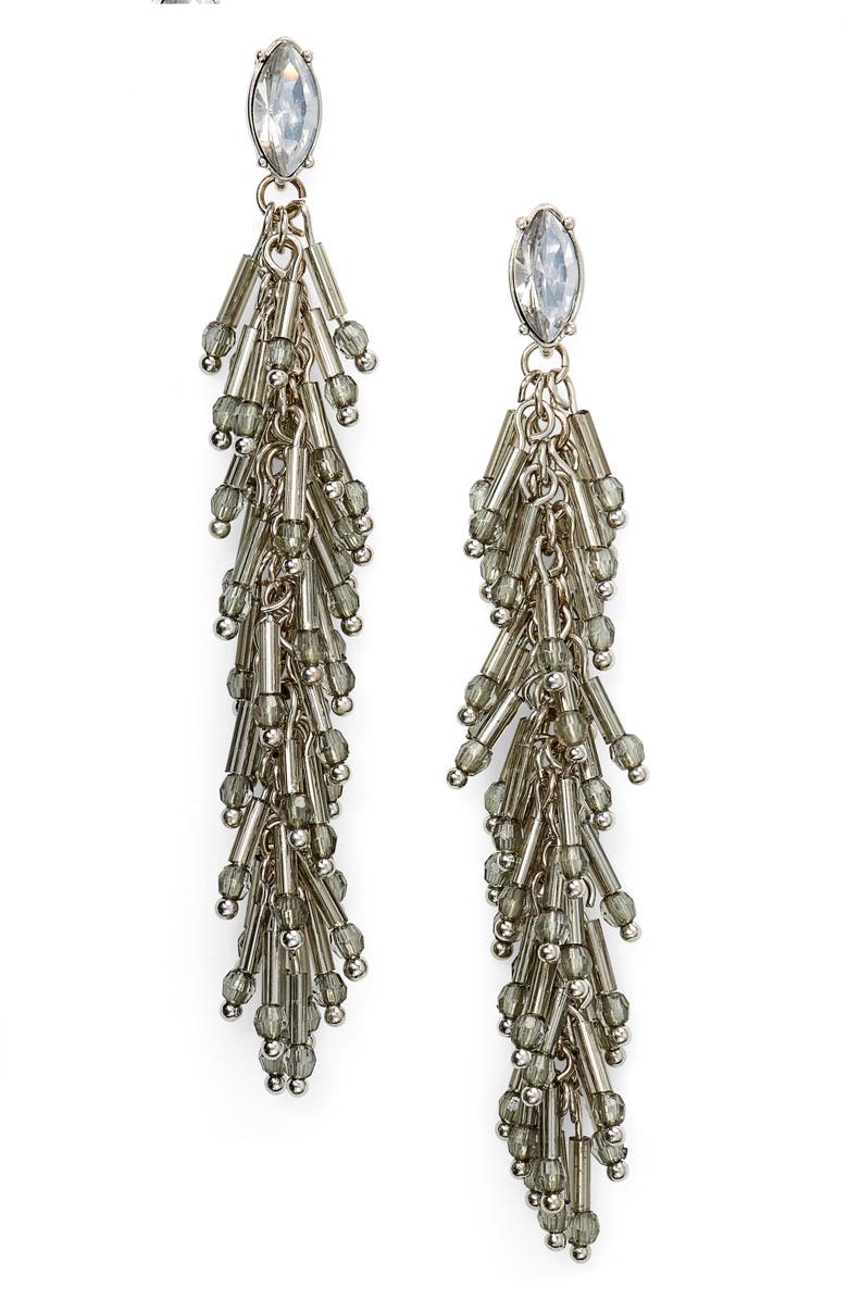 Nordstrom Bead Fringe Duster Earrings, Main, color,