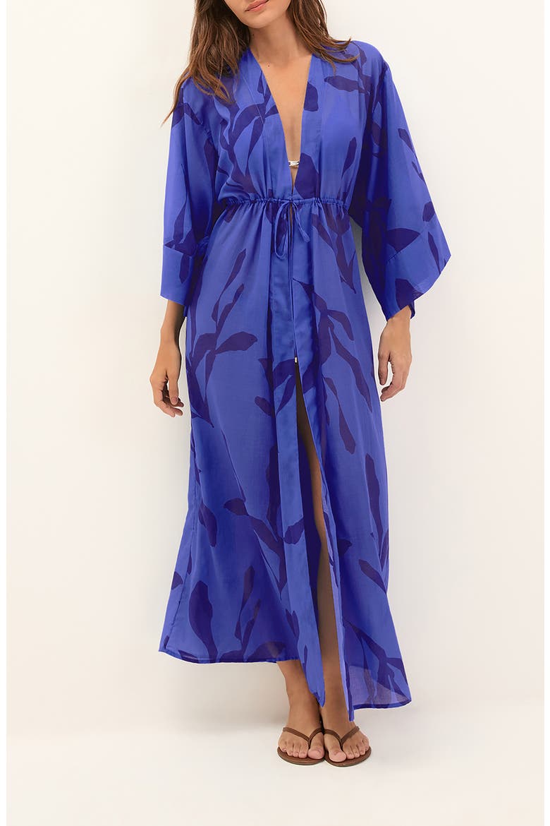 Yumi Long Cotton Cover-Up, Main, color, MULTI