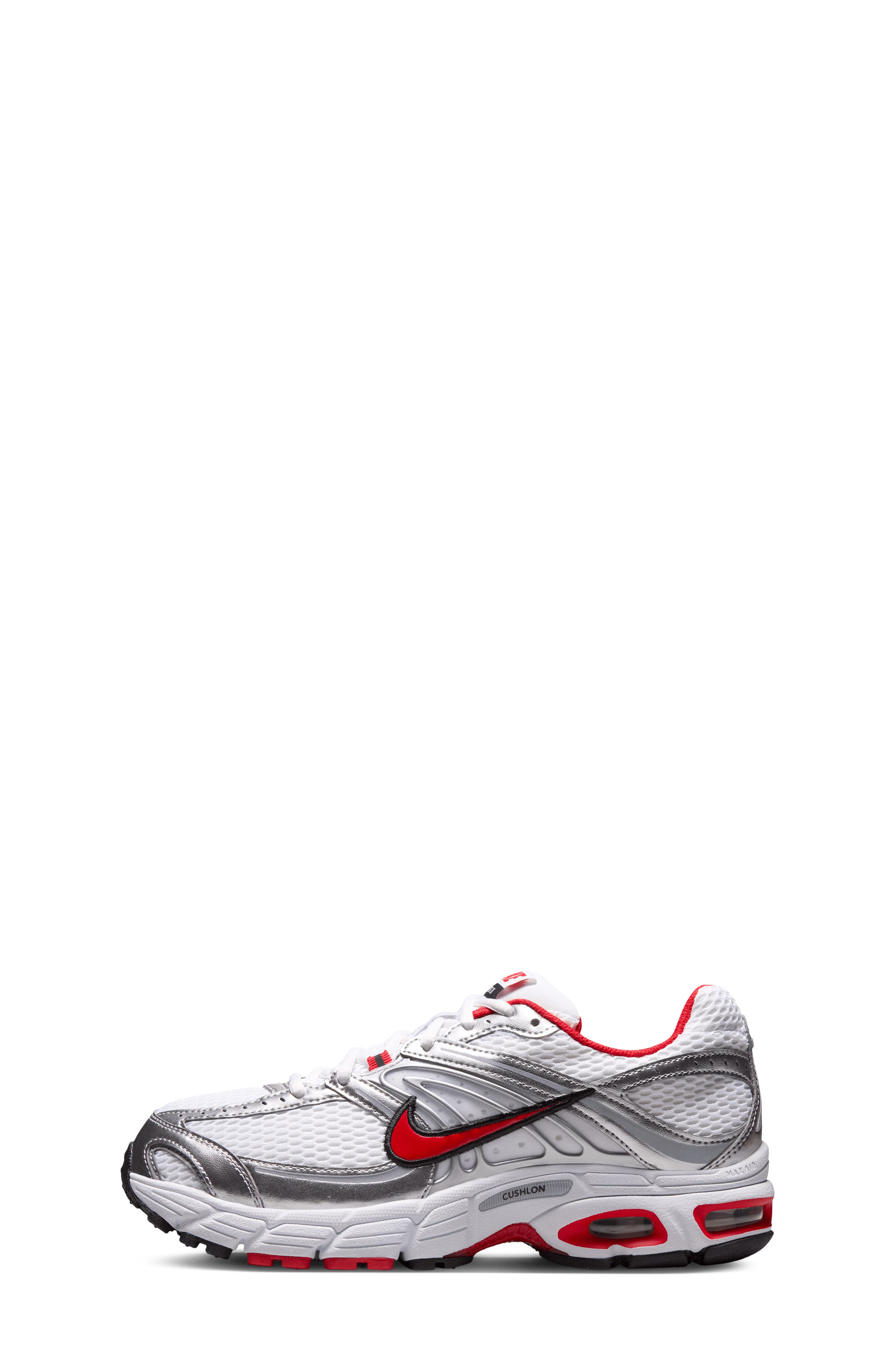 Air Max Moto 2K Sneaker, Alternate, color, WHITE/ SILVER/ BLACK/ RED