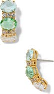 Nadri Mojito Blue J Hoop Earrings