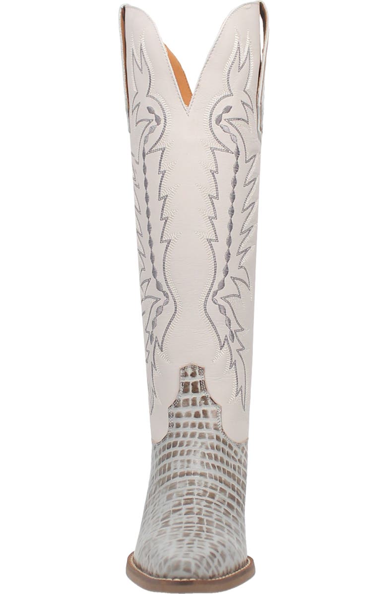 Dingo High Lonesome Croc Embossed Cowboy Boot, Alternate, color,