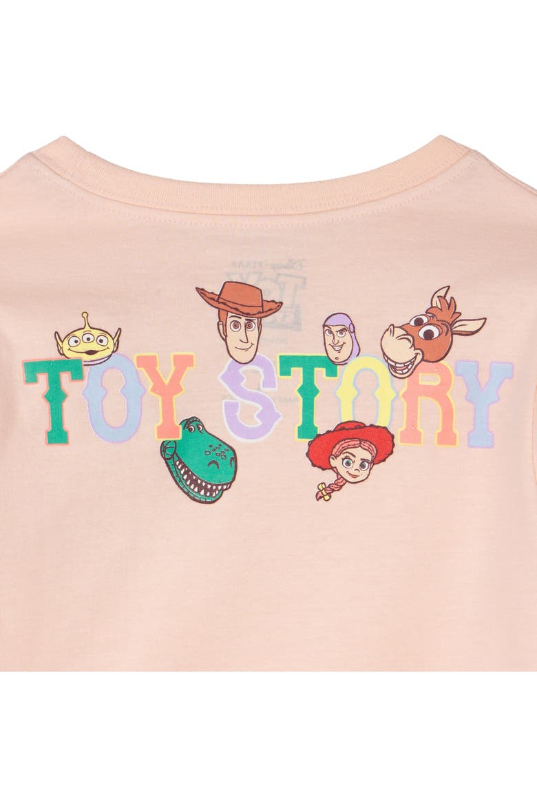 Toy Story 2-Piece Long Sleeve T-Shirt Set, Alternate, color, Green Pink Toy Story