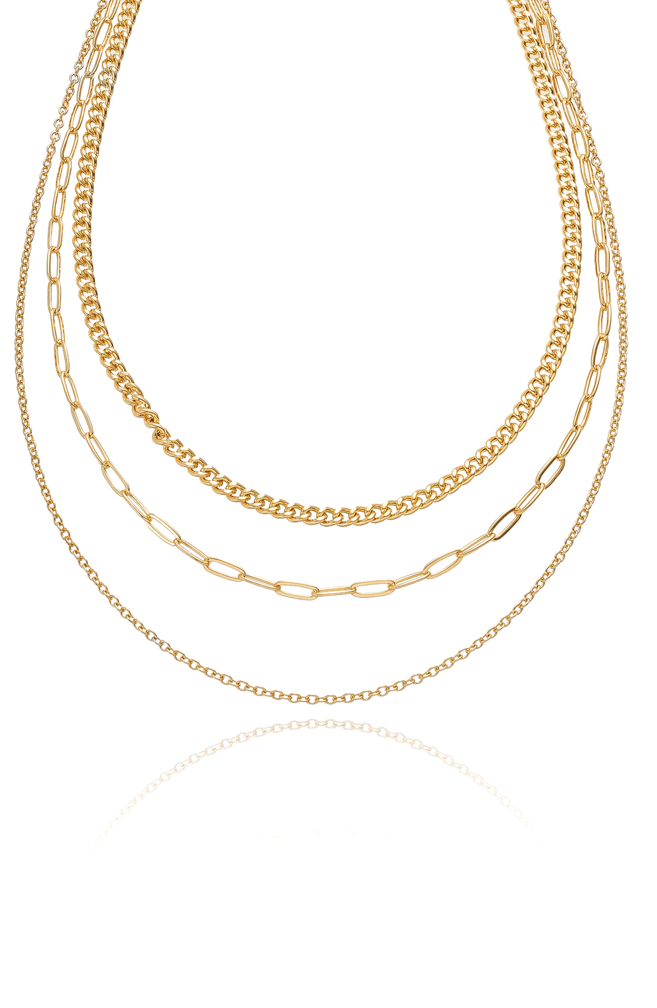 Ettika Mixed Chain Layered Necklace