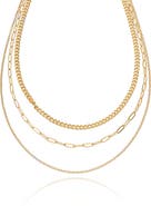 Ettika Mixed Chain Layered Necklace