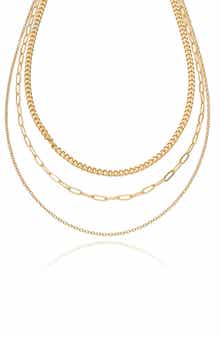 Ettika Mixed Chain Layered Necklace
