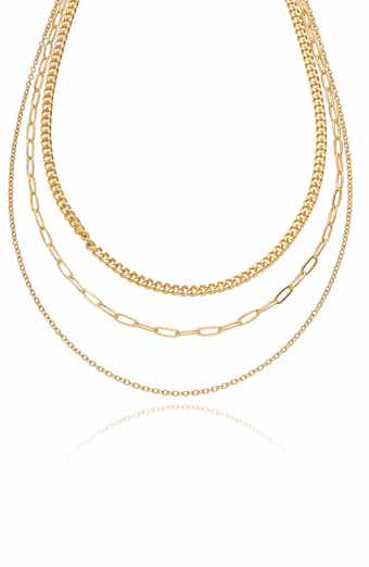 Ettika Mixed Chain Layered Necklace