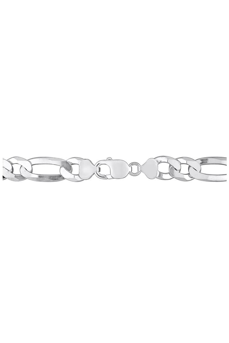 Men's Figaro Chain Necklace, Alternate, color, SILVER