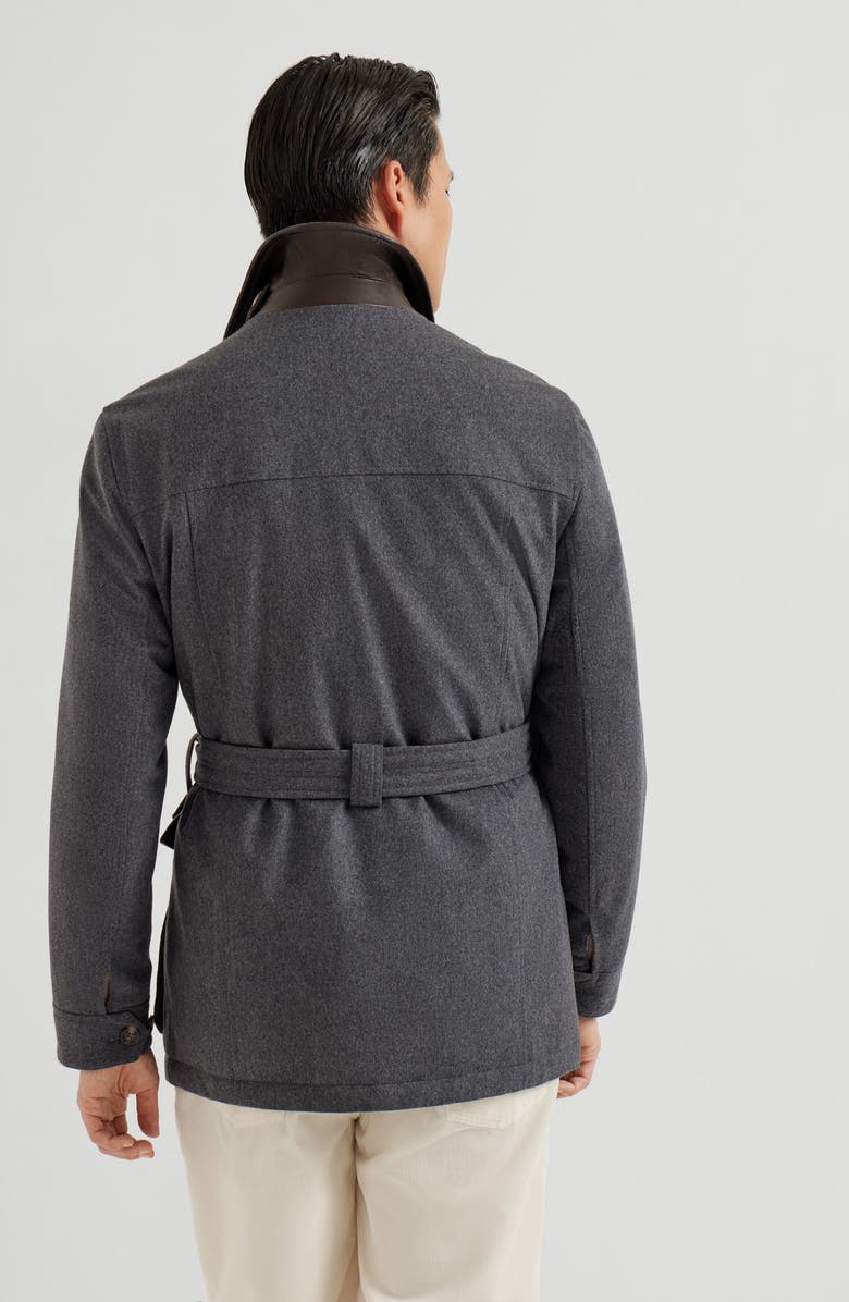 Brunello Cucinelli Safari jacket with padding, Alternate, color, Anthracite