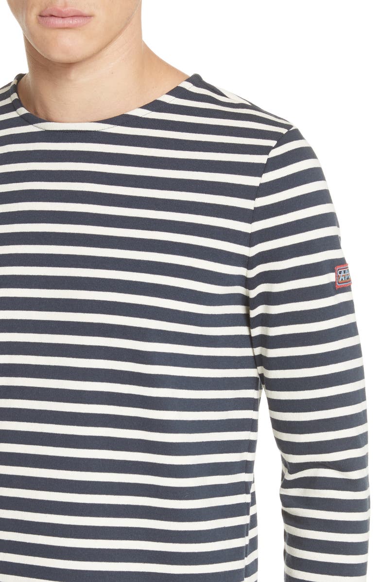 A.P.C. Marinière Matt Stripe Long Sleeve T-Shirt, Alternate, color, 