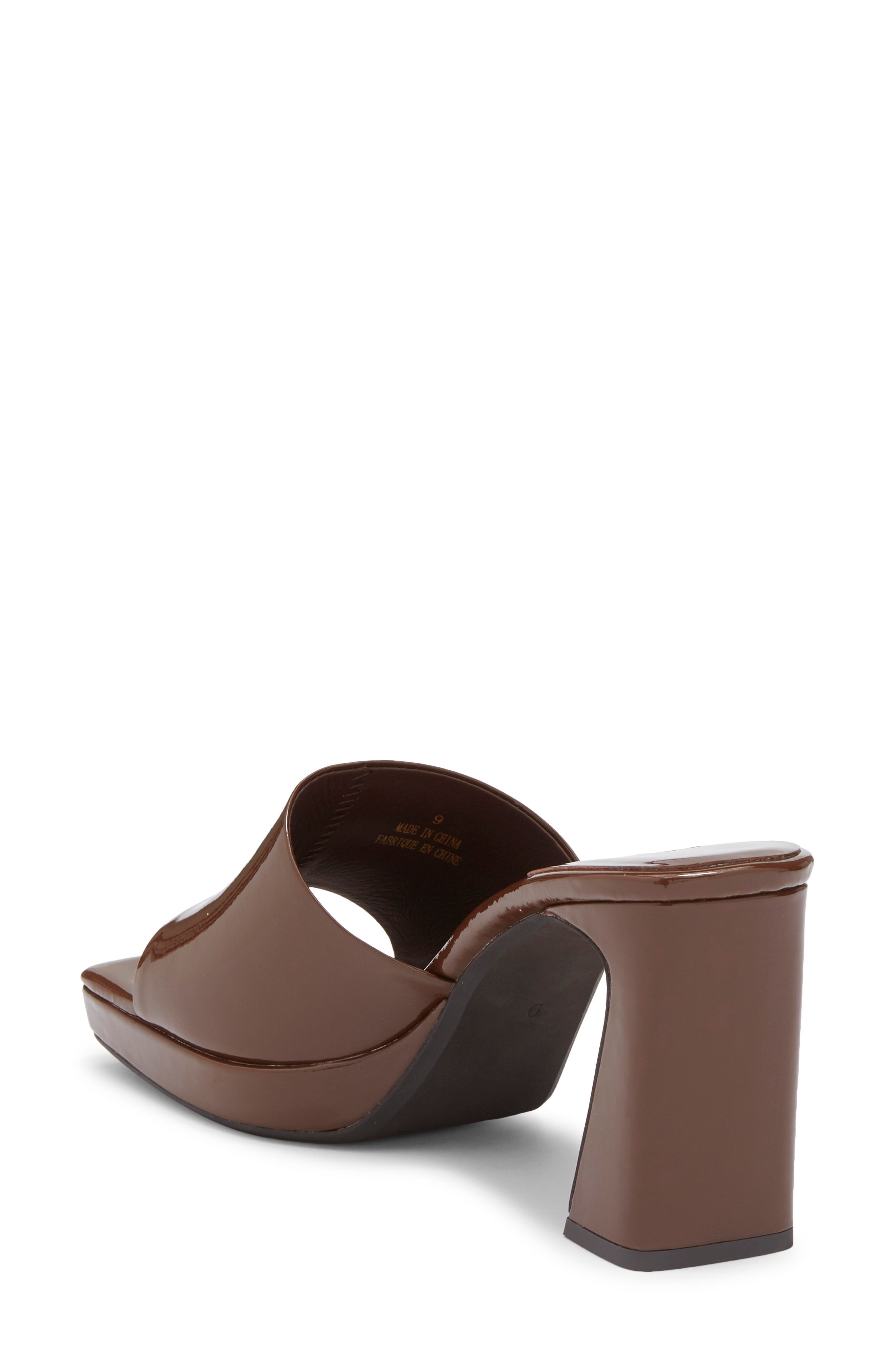 Dress Code Sandal, Alternate, color, DARK BROWN PATENT