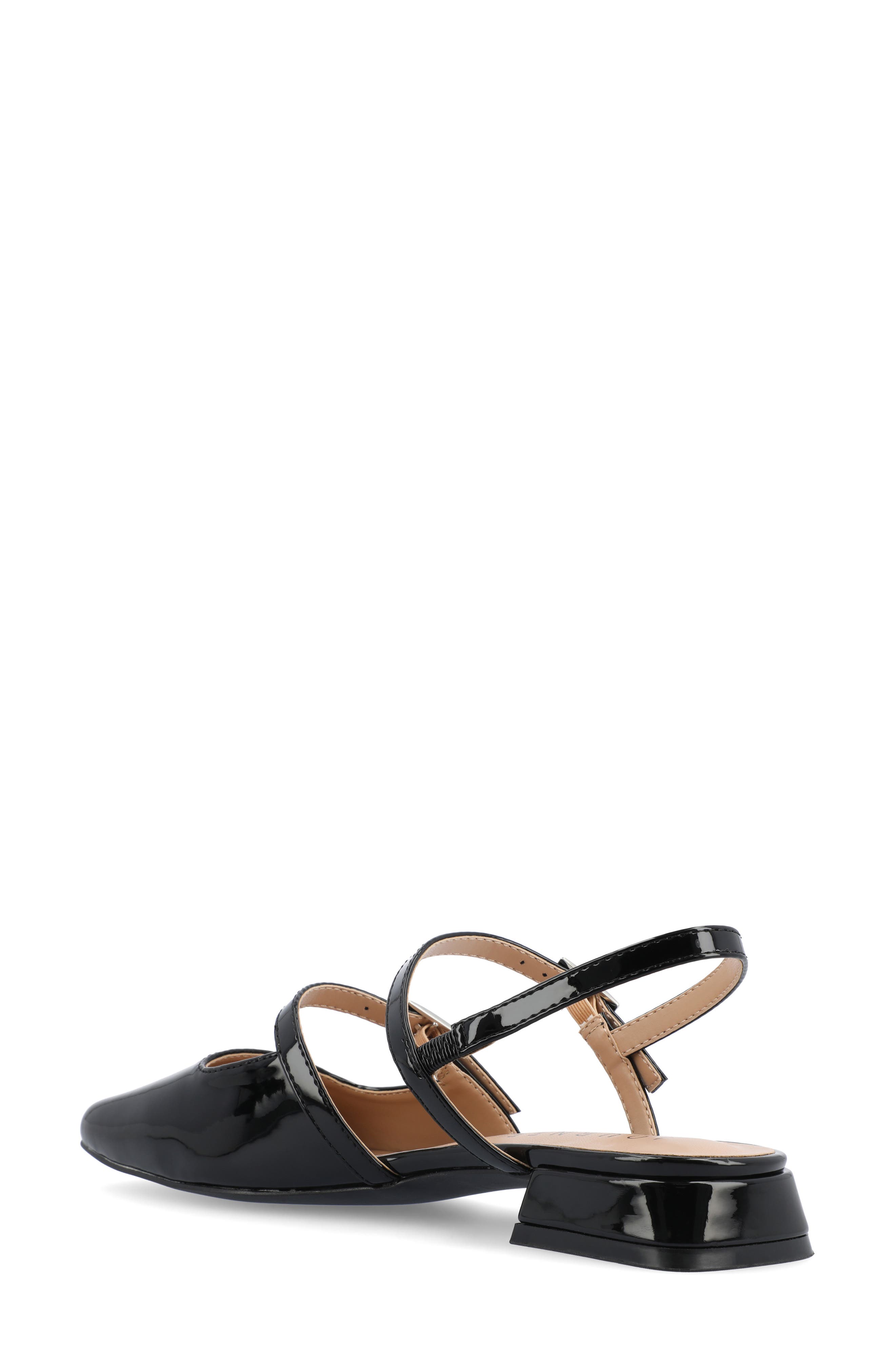 Journee Collection Gretchenn Slingback Mary Jane Pump, Alternate, color, Black
