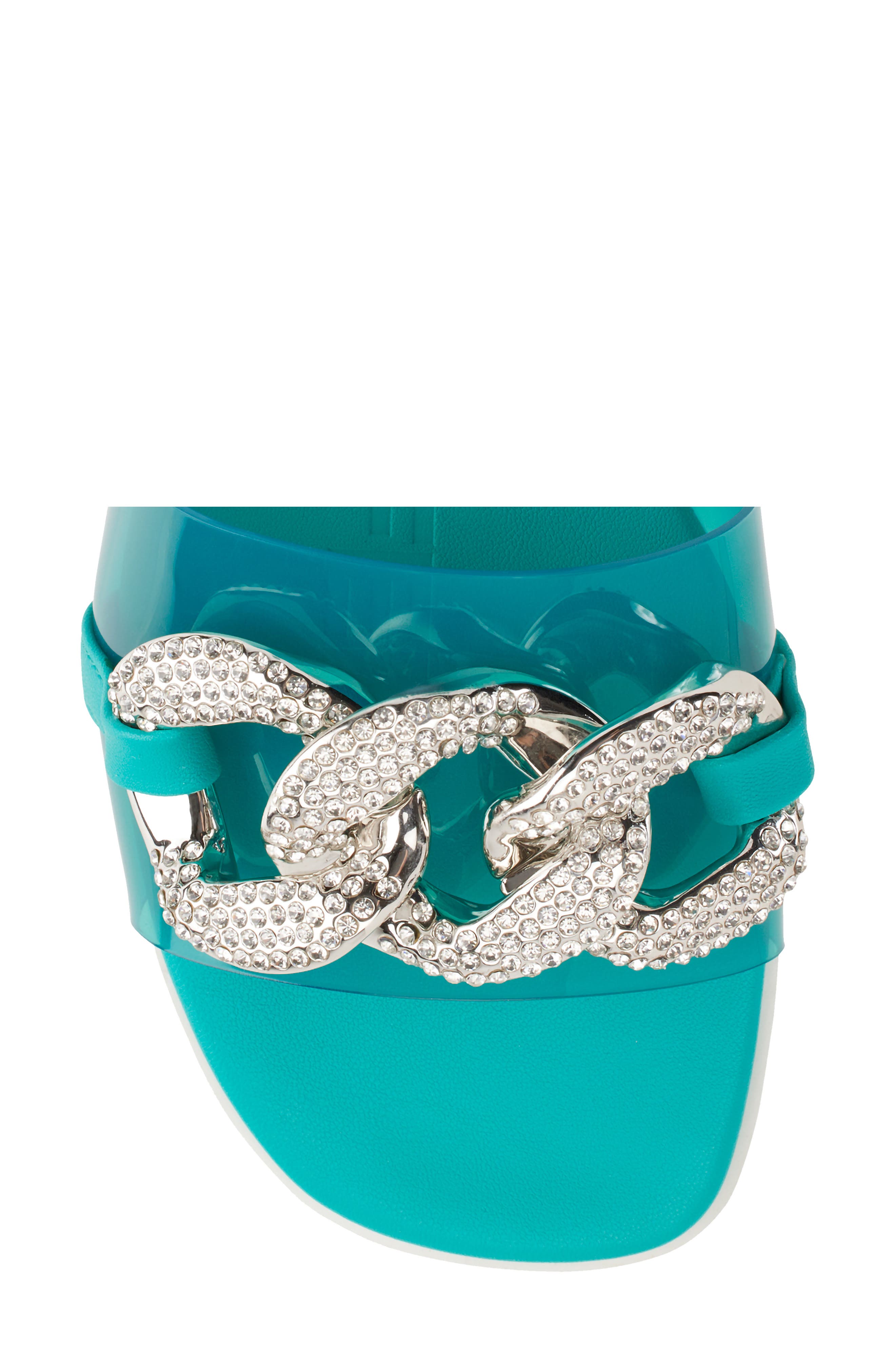 Jazelle Slide Sandal, Alternate, color, AQUA GREEN
