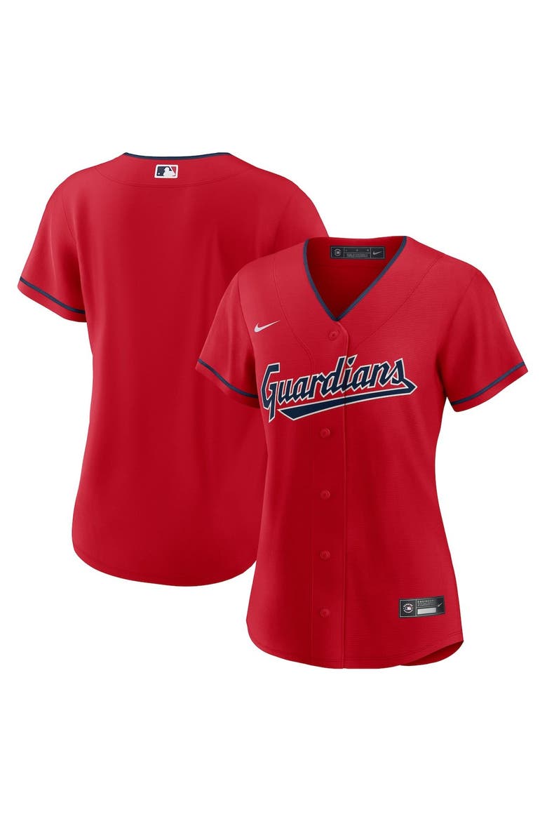Women's Nike Red Cleveland Guardians Alternate Replica Team Jersey, Main, color, Red