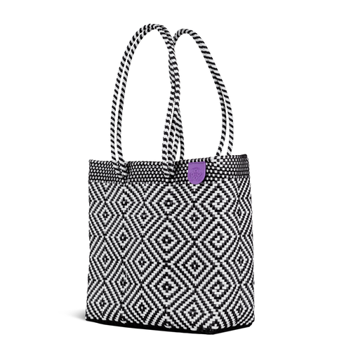 Tin Marin Greca Woven Tote In Multi