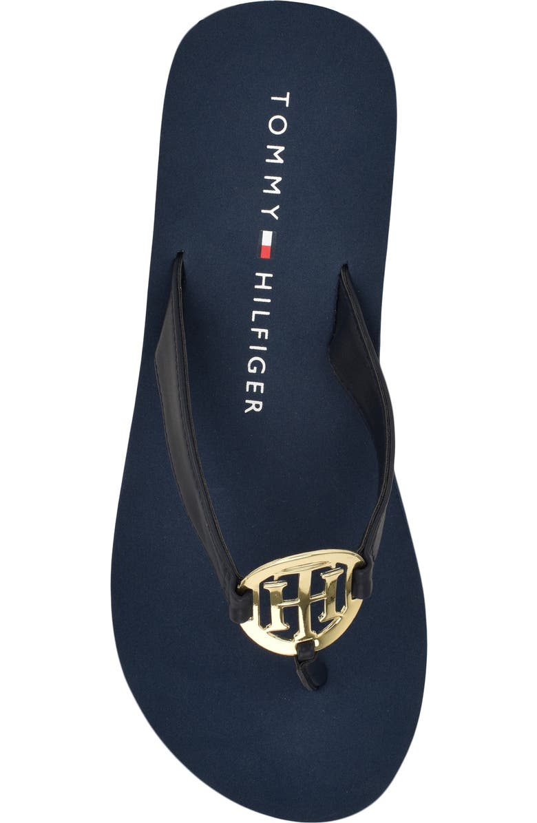 Tommy Hilfiger Crelina Thong Sandal, Alternate, color, Dark Blue