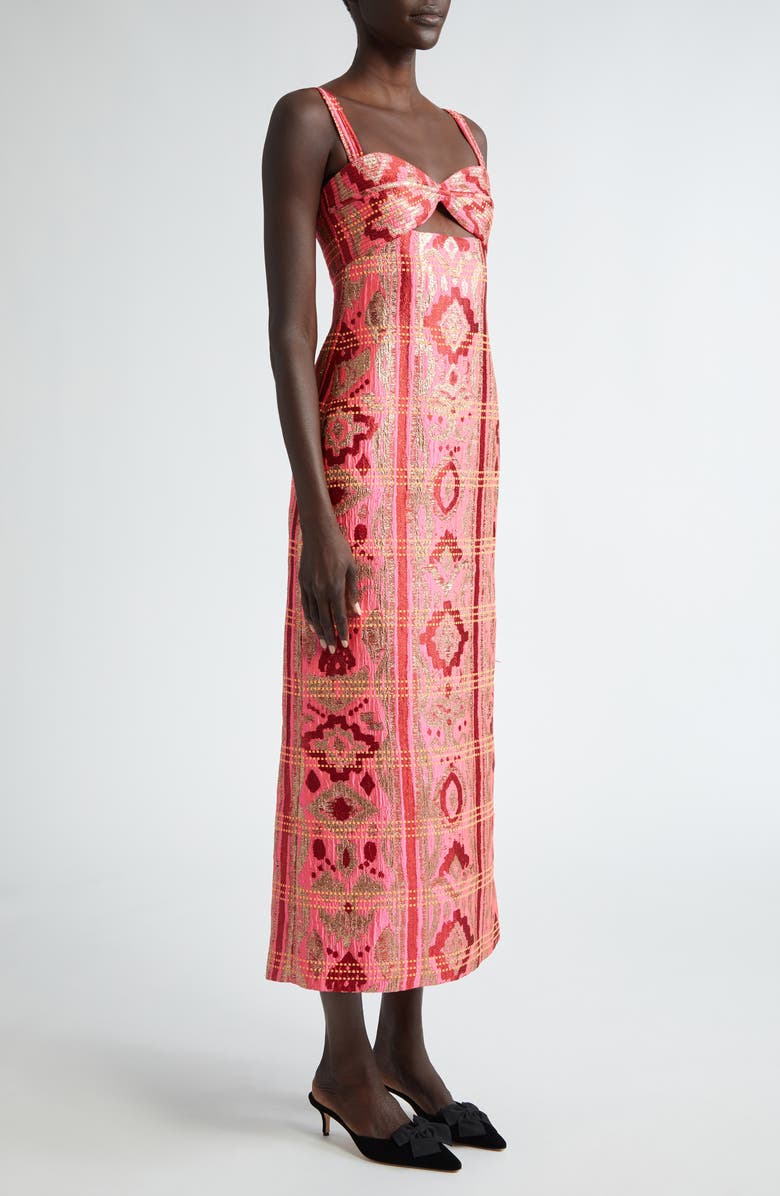 Johanna Ortiz Powerful Stitches Embroidered Strapless Dress, Alternate, color, 