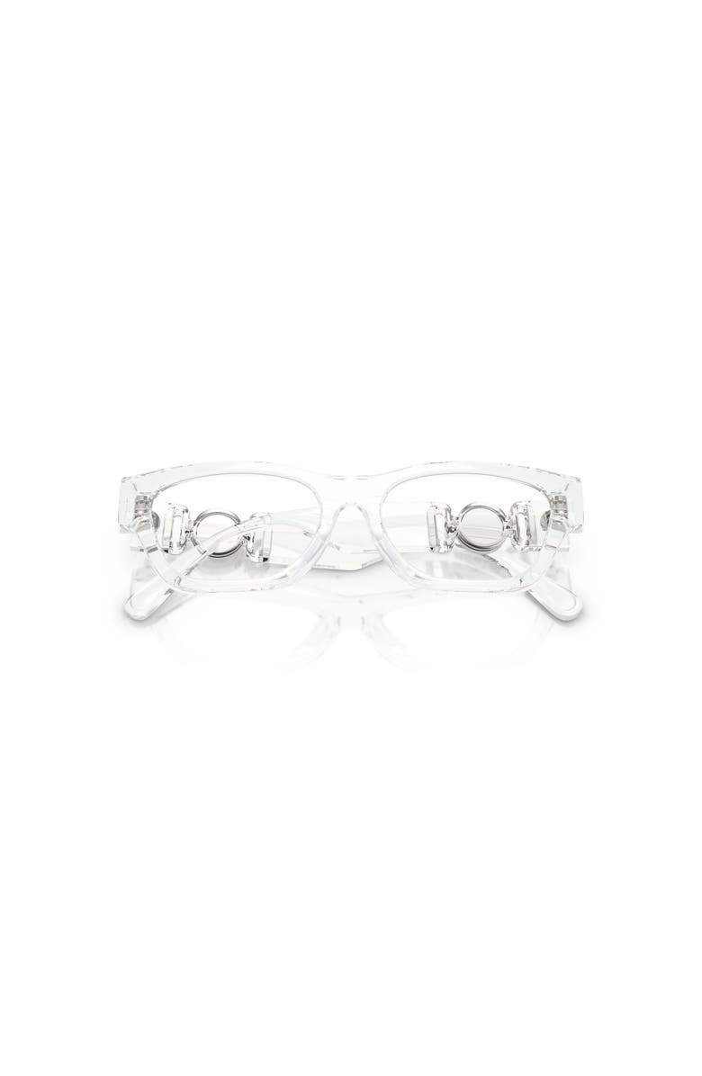 Versace 46mm Round optical glasses, Alternate, color, Transparent