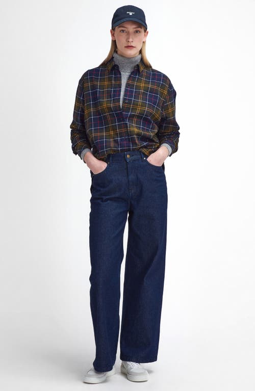 Barbour Elishaw Relaxed Fit Check Button-up Shirt In Blue