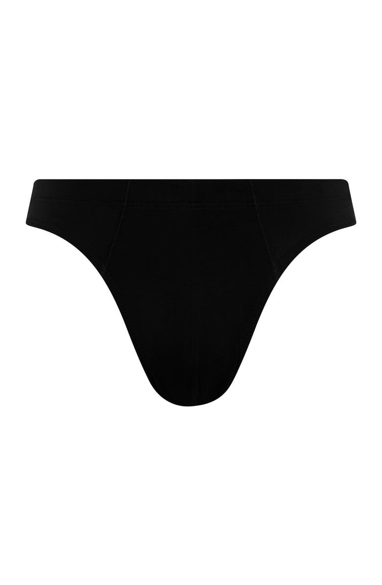 Hanro Cotton Sensation Cotton Brief, Main, color, Black