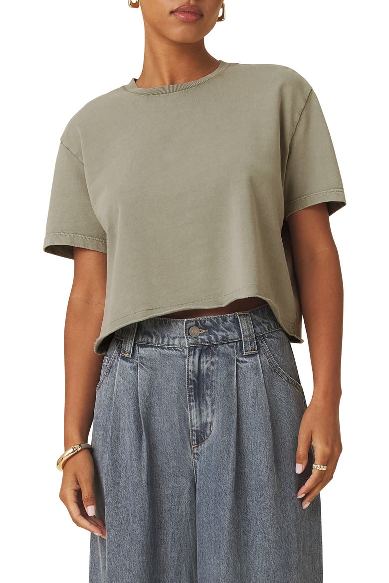 Palmer Terry Cotton Sweatshirt, Main, color, EUCALYPTUS GREEN