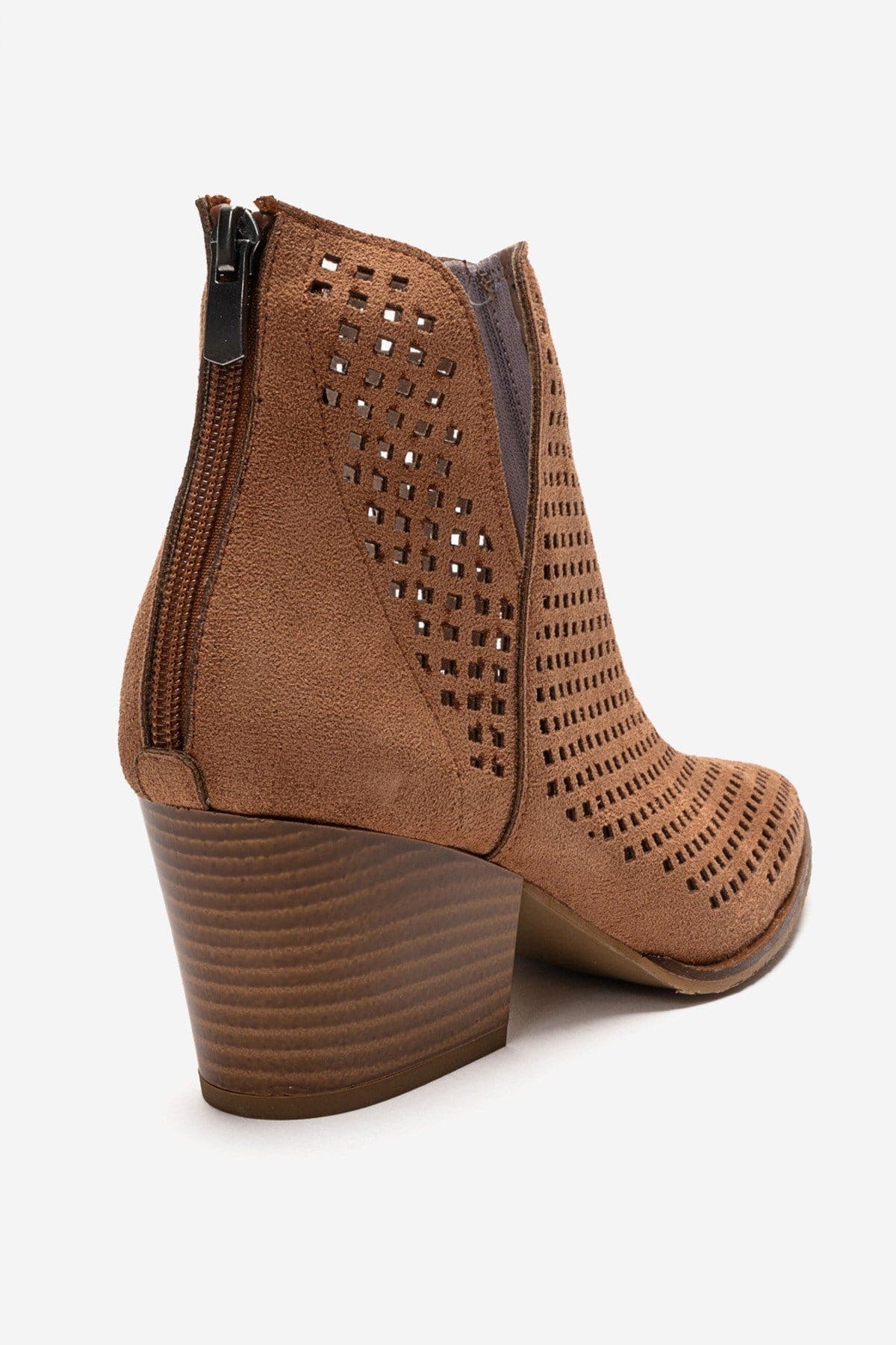 Orvia Block Heel Ankle Boot, Alternate, color, Cognac Suede