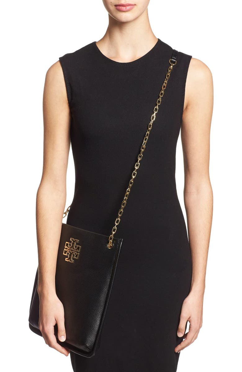 Tory Burch 'Britten' Leather Swingpack, Alternate, color,