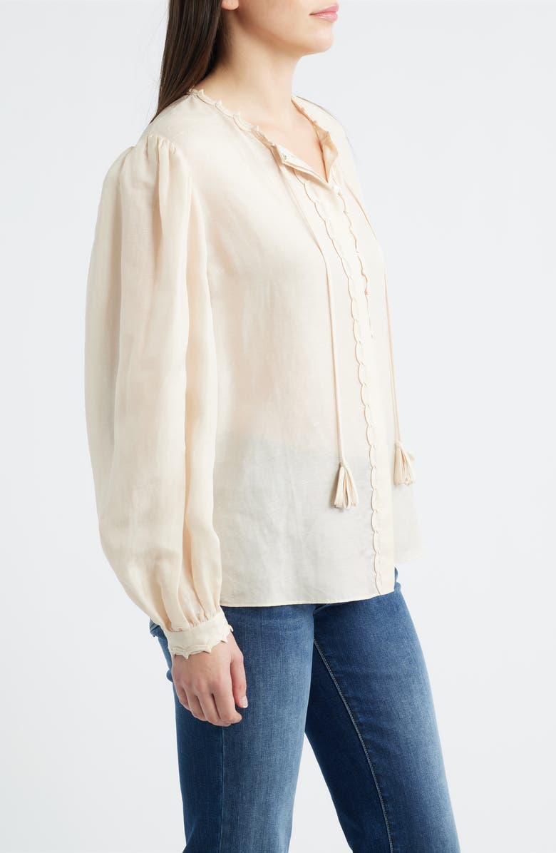 KOBI HALPERIN Harlow Balloon Sleeve Top, Alternate, color, Ecru