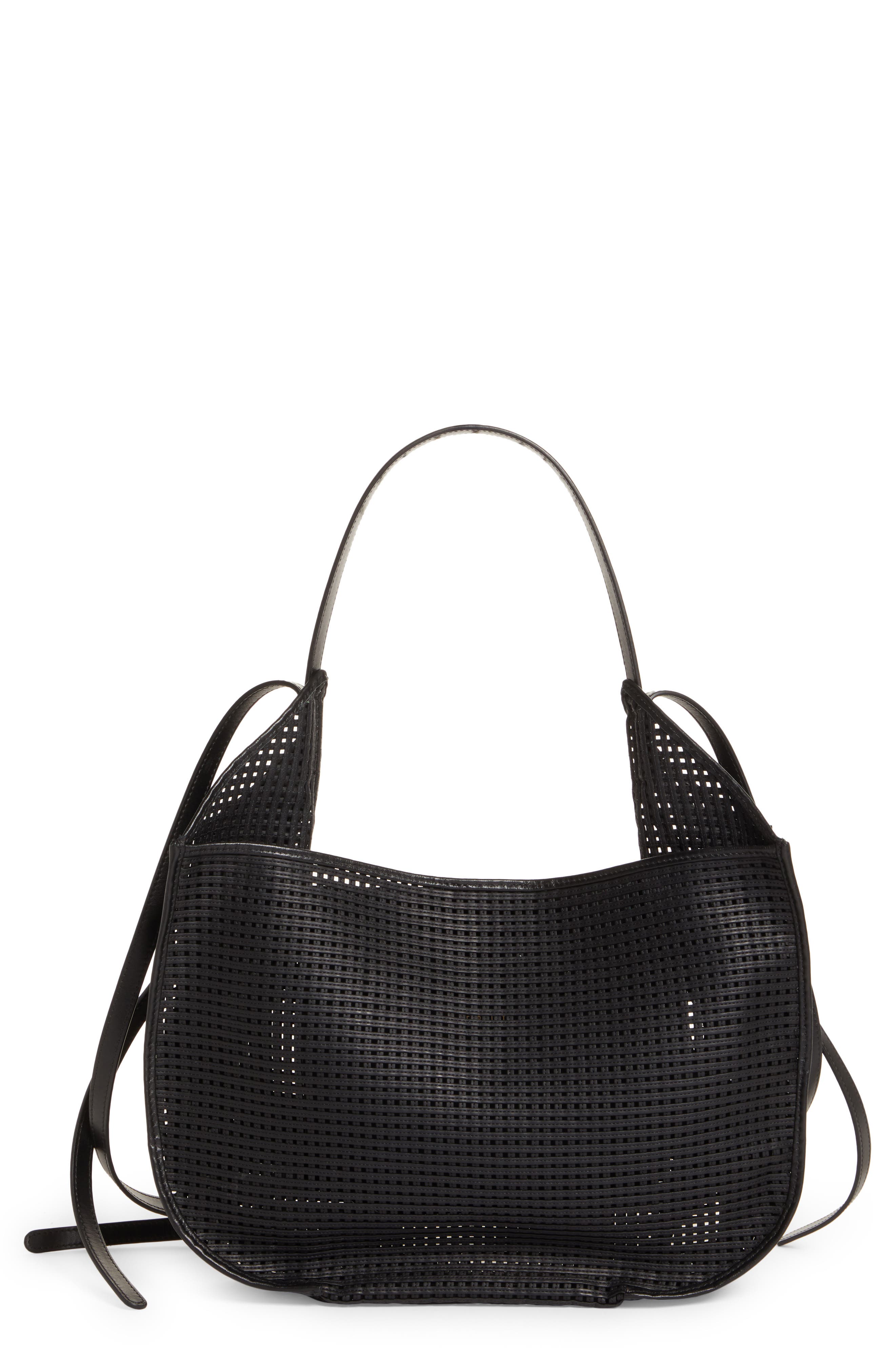 Ree Projects Helene Faux Leather Net Hobo Bag, Main, color, 