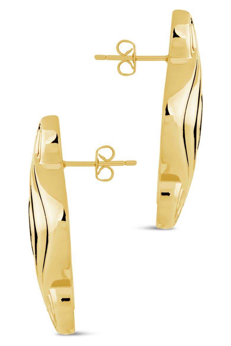 Danish Cubic Zirconia Drop Earrings, Alternate, color, GOLD