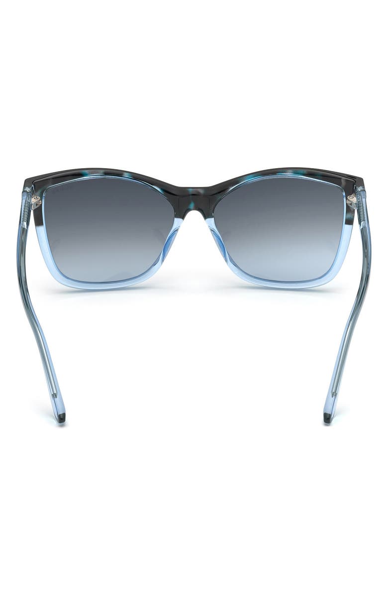 GUESS 57mm Gradient Lens Cat Eye Sunglasses, Alternate, color,