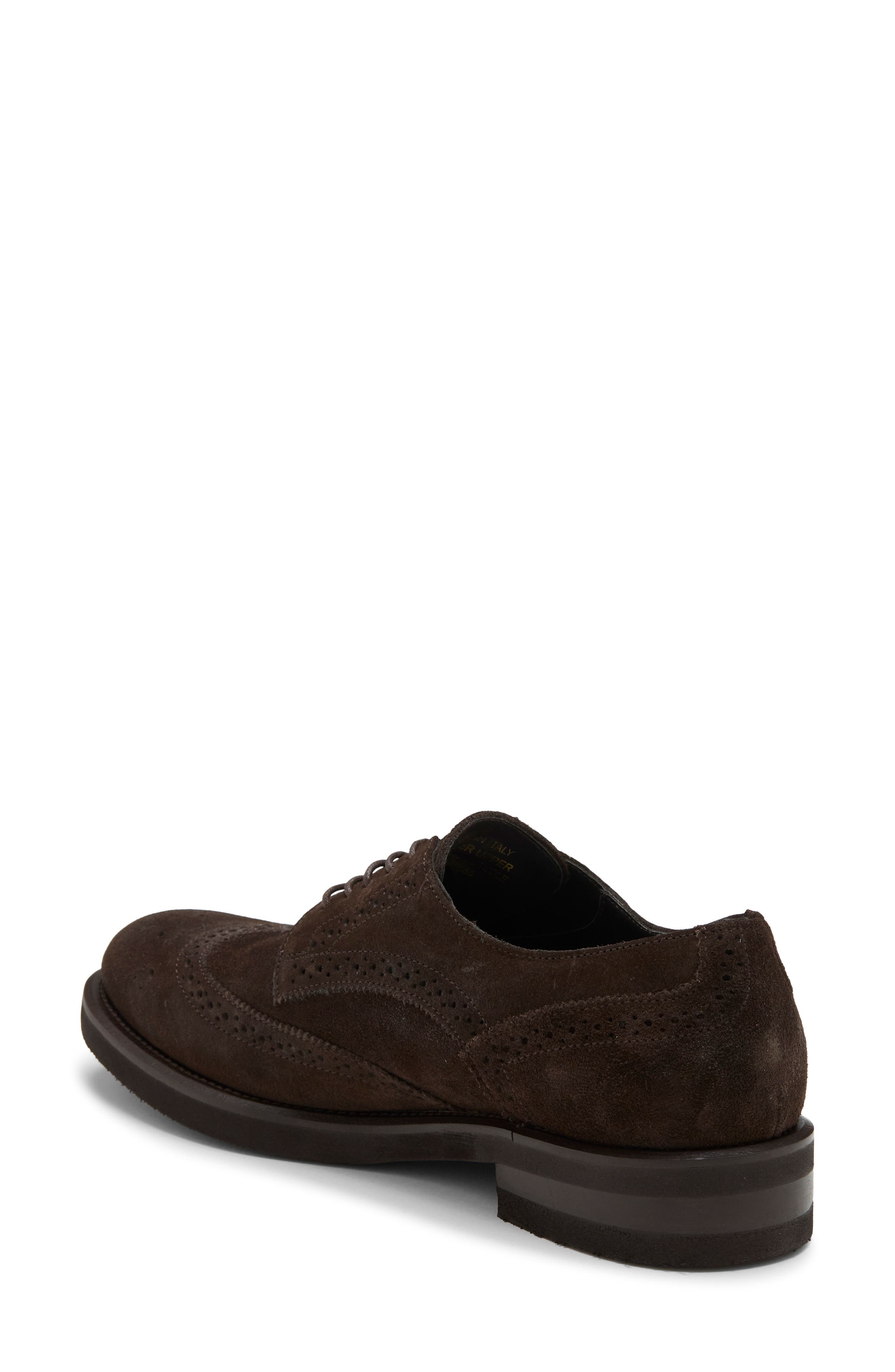 Trieste Wingtip Leather Oxford, Alternate, color, BROWN COFFEE SUEDE
