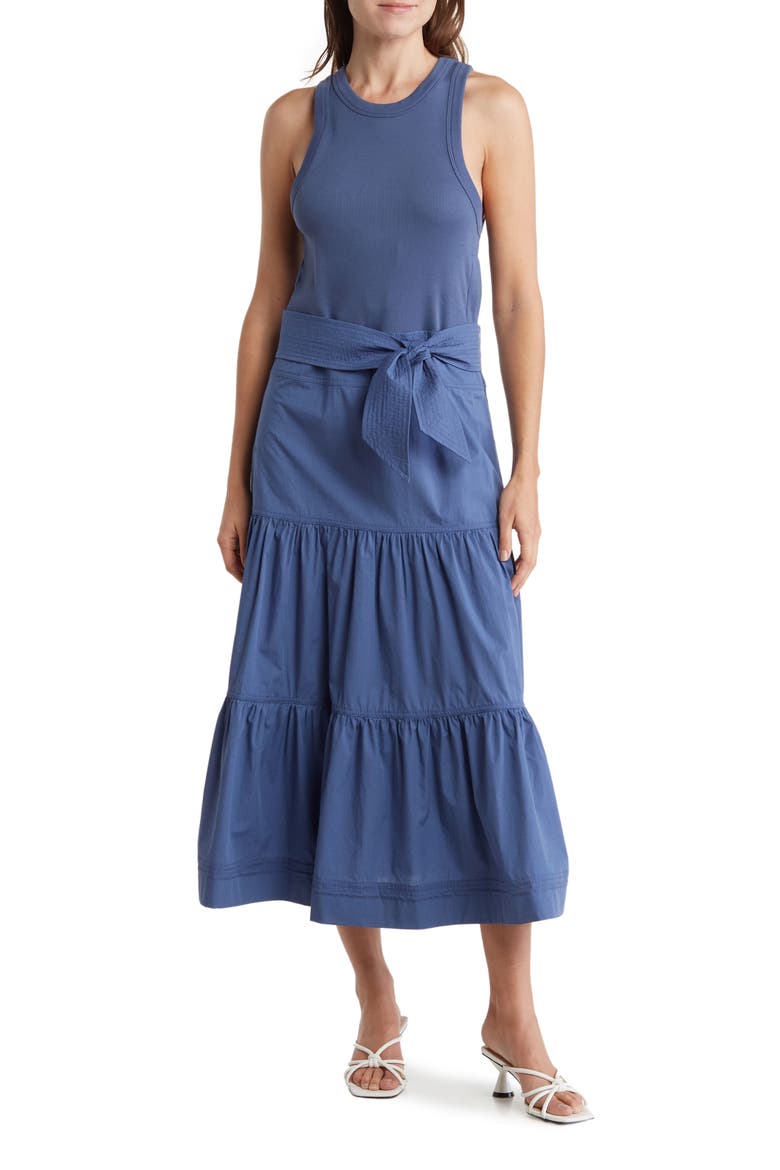 Austyn Dress, Main, color, STEEL BLUE